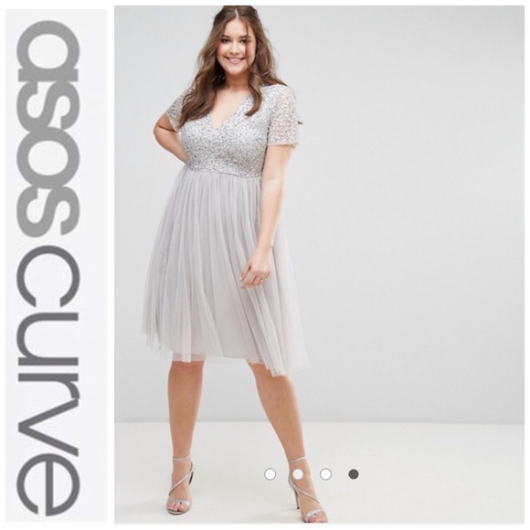 maya plus sequin dress